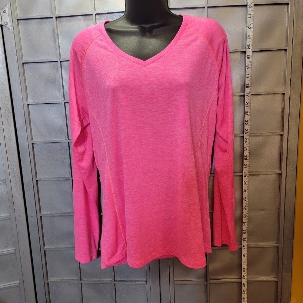 RBX performance Large pink long sleeve top.